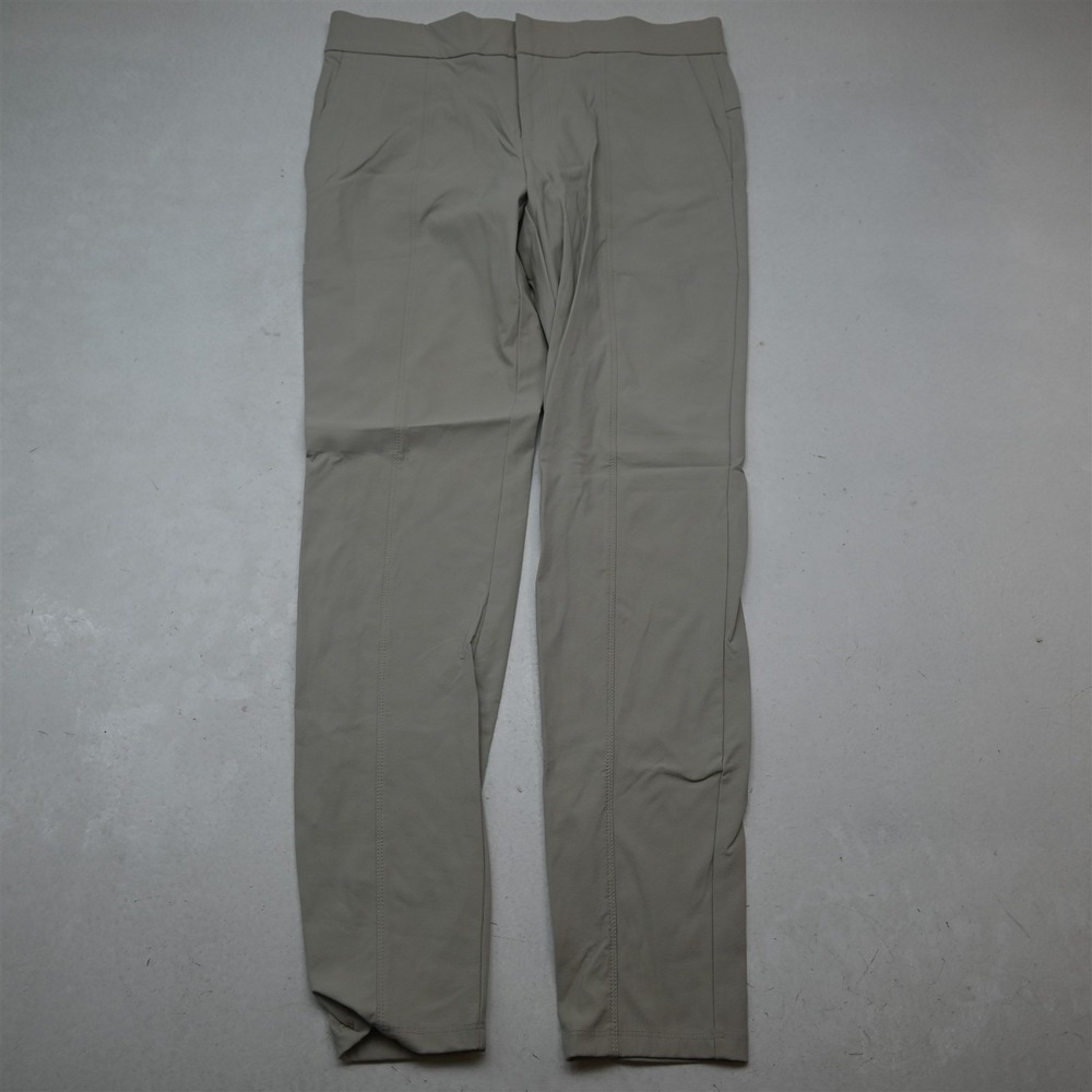 Athleta 8 Beige Gray Khaki Wander Stash Skinny Athleisure Womens Pants